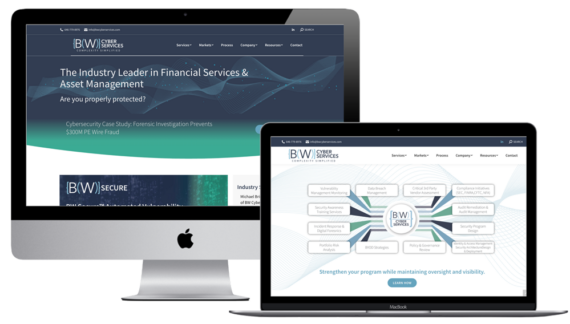BW Cyber Services Website Redesign Mockup